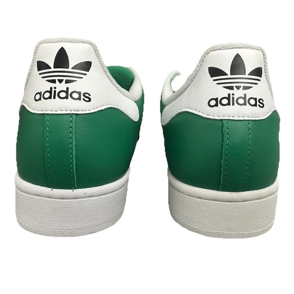 adidas Unisex\'s Superstar II JI3076 Semi Court Green Cloud White Core Black SZ 9 main image 8